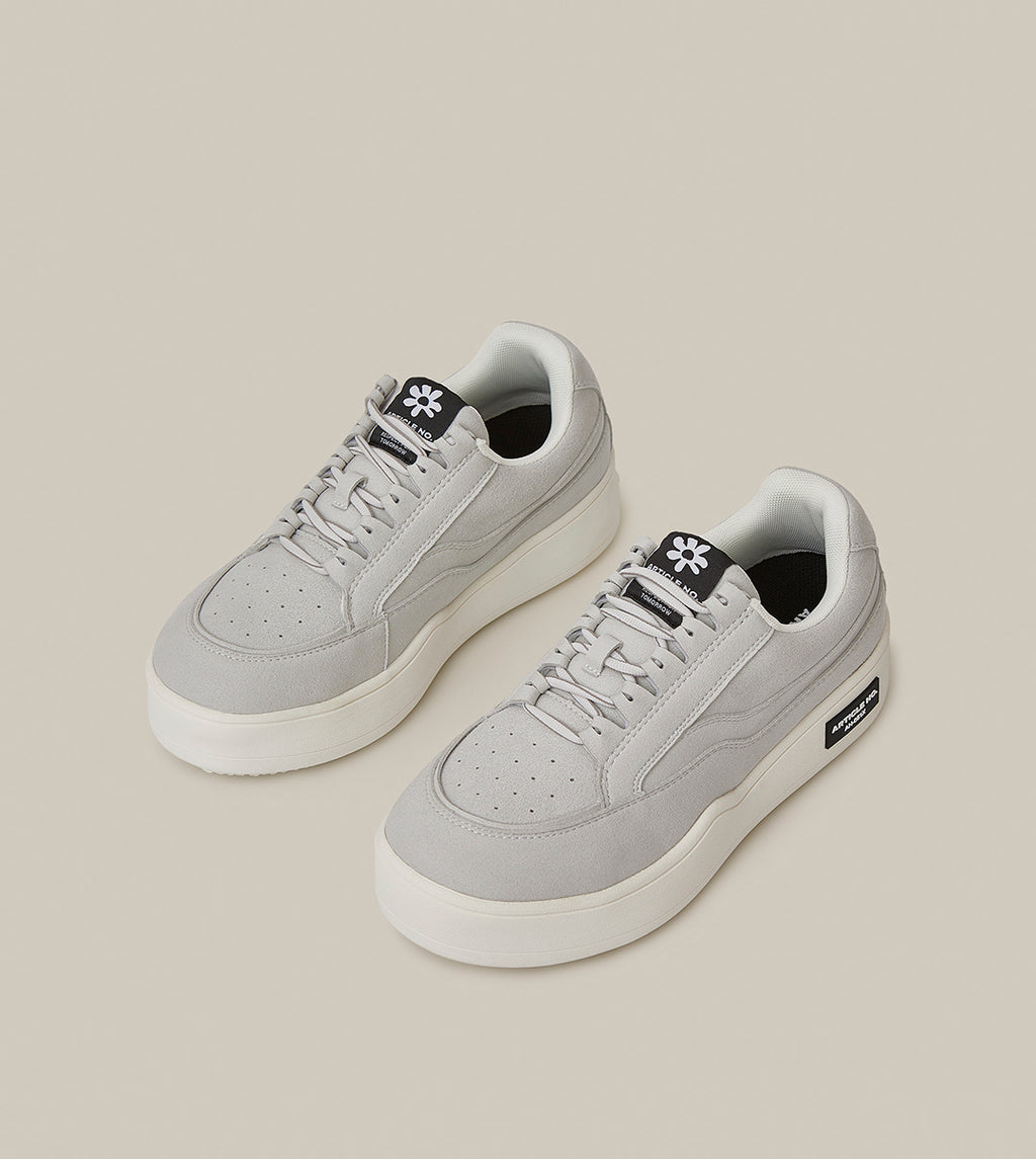 Burger Low-top Leather Skate Beige Sneakers