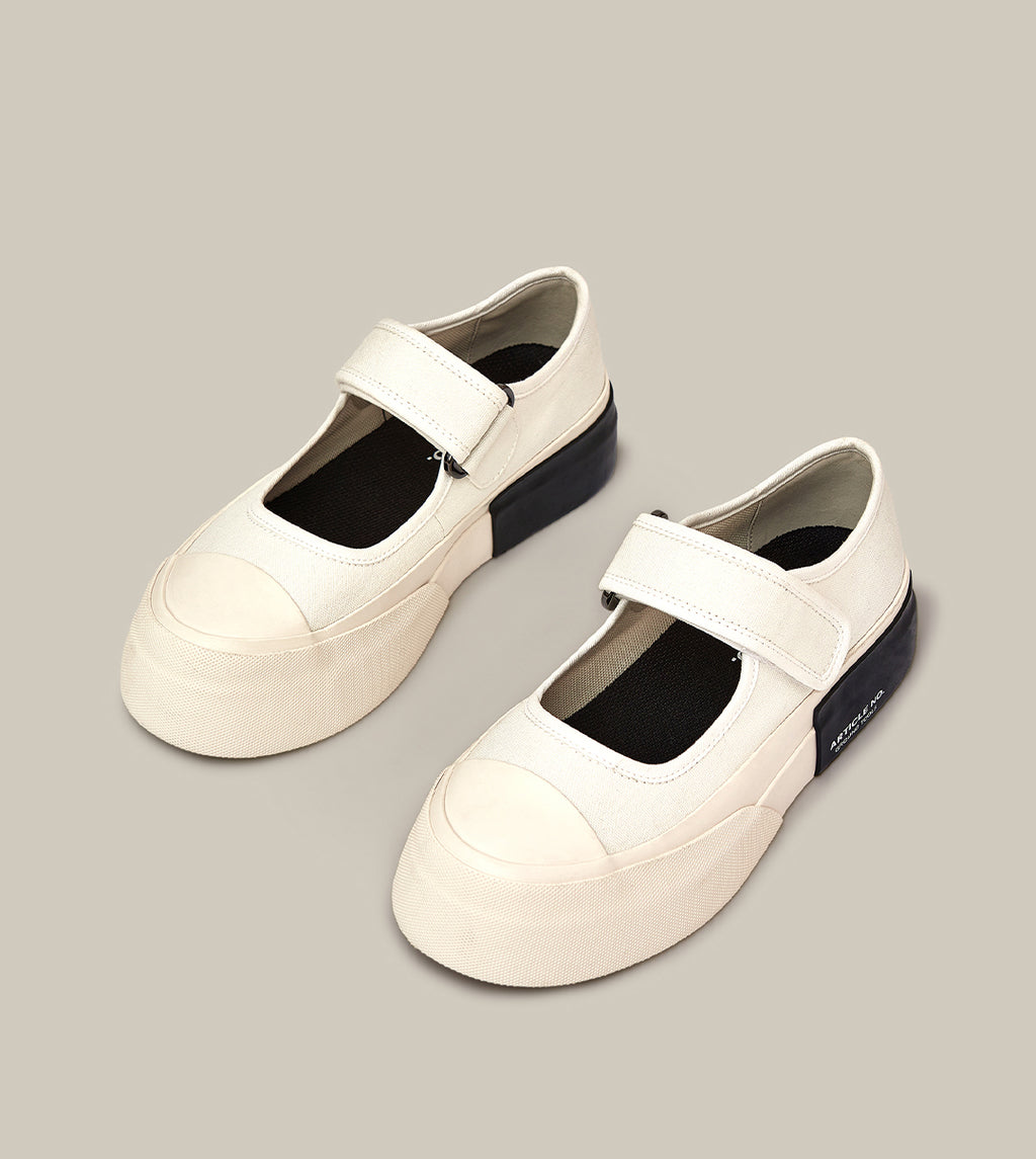 DOWNTOWN CANVAS MARYJANE IN WHITE