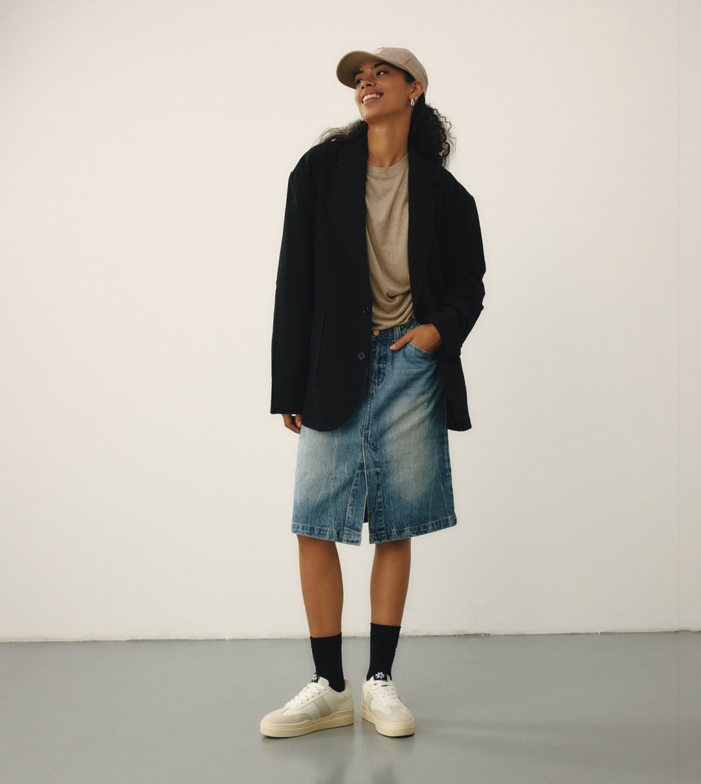 COURT SNEAKER LOW-TOP WHITE/GREY GERMAN TRAINERS