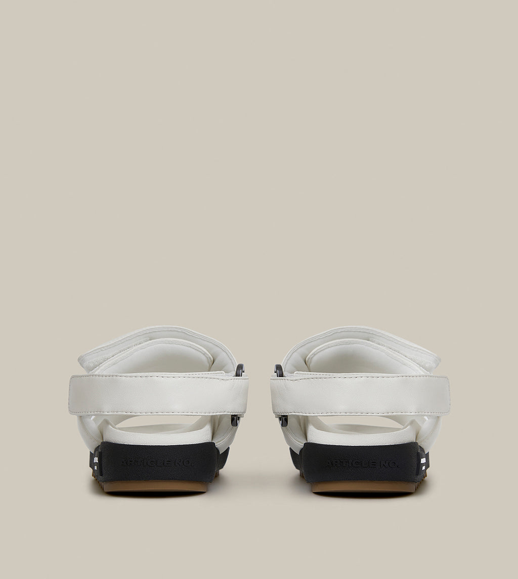 VAGABOND LEATHER WHITE SANDALS