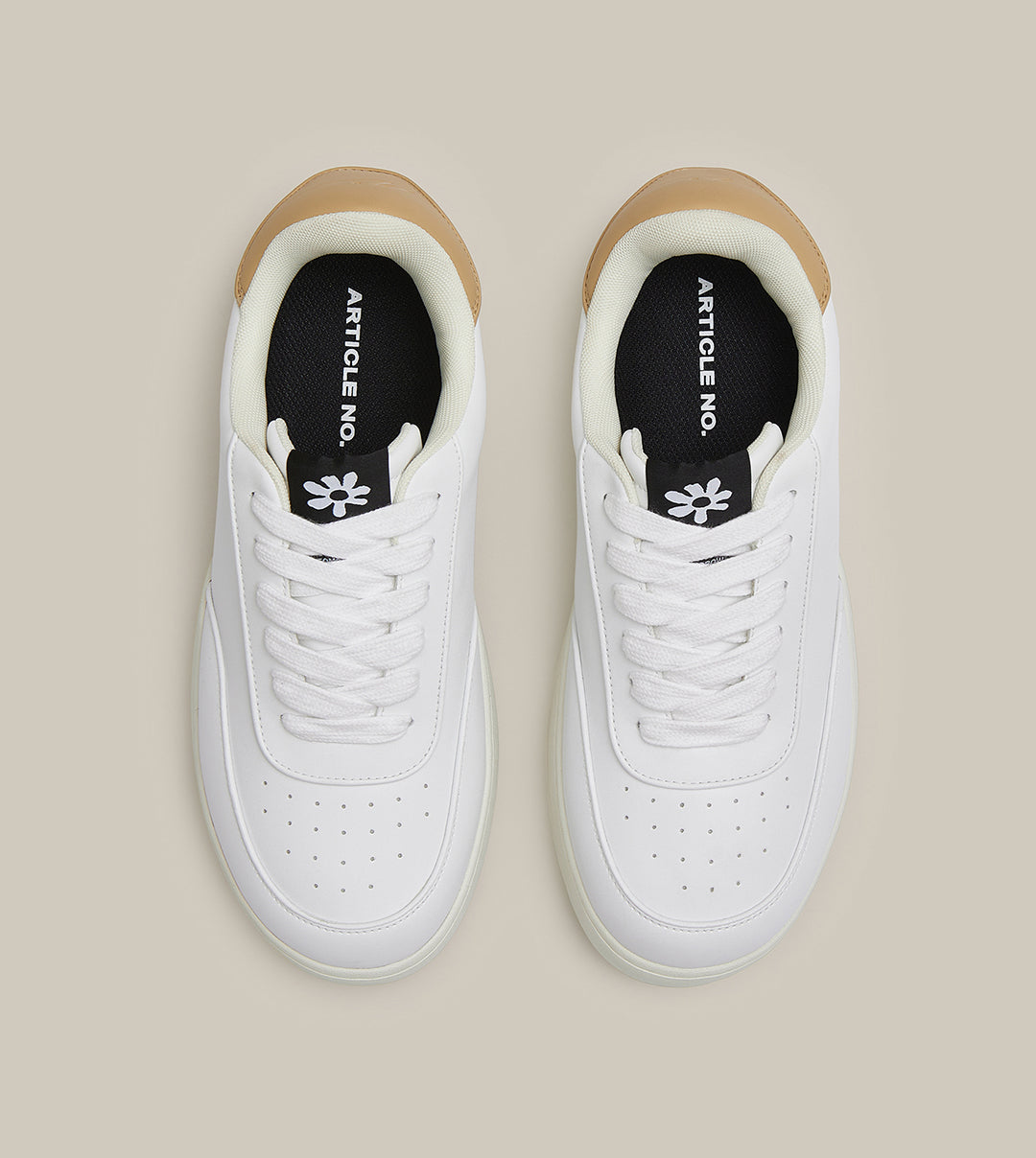 BURGER LOW-TOP BEIGE TAIL WHITE TRAINER