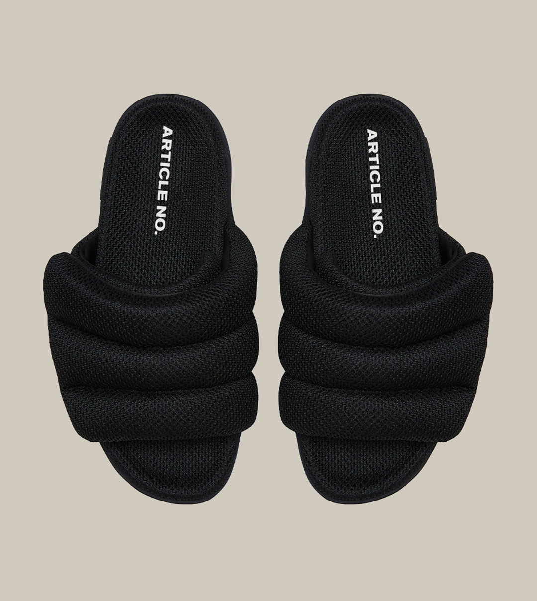 VAGABOND MESH BAND BLACK SLIDES