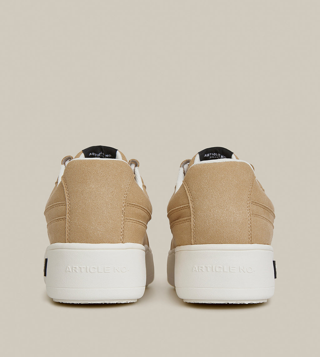 Burger Low-top Leather Skate Beige Sneakers