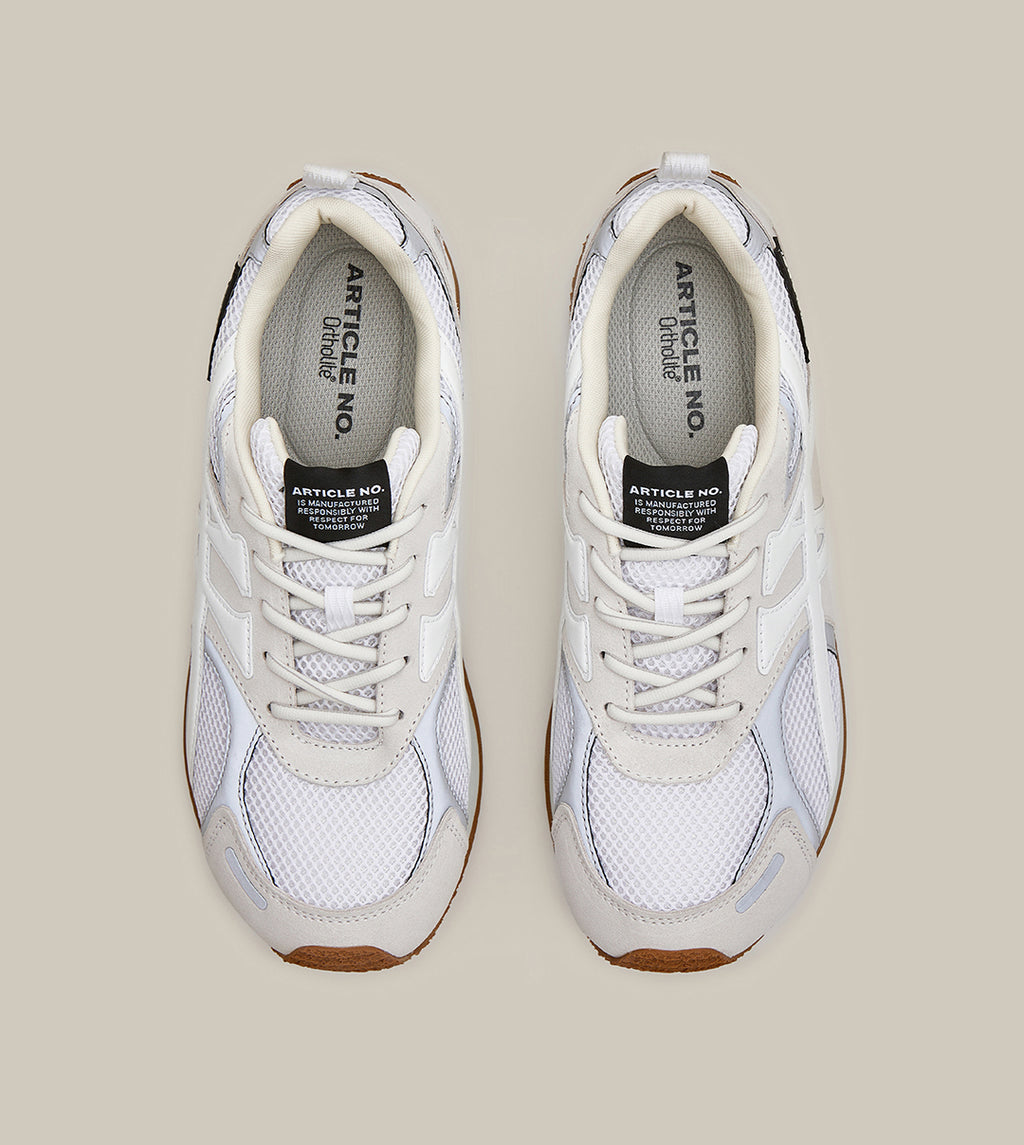 DUNE LOW-TOP WHITE LOGO RUNNER