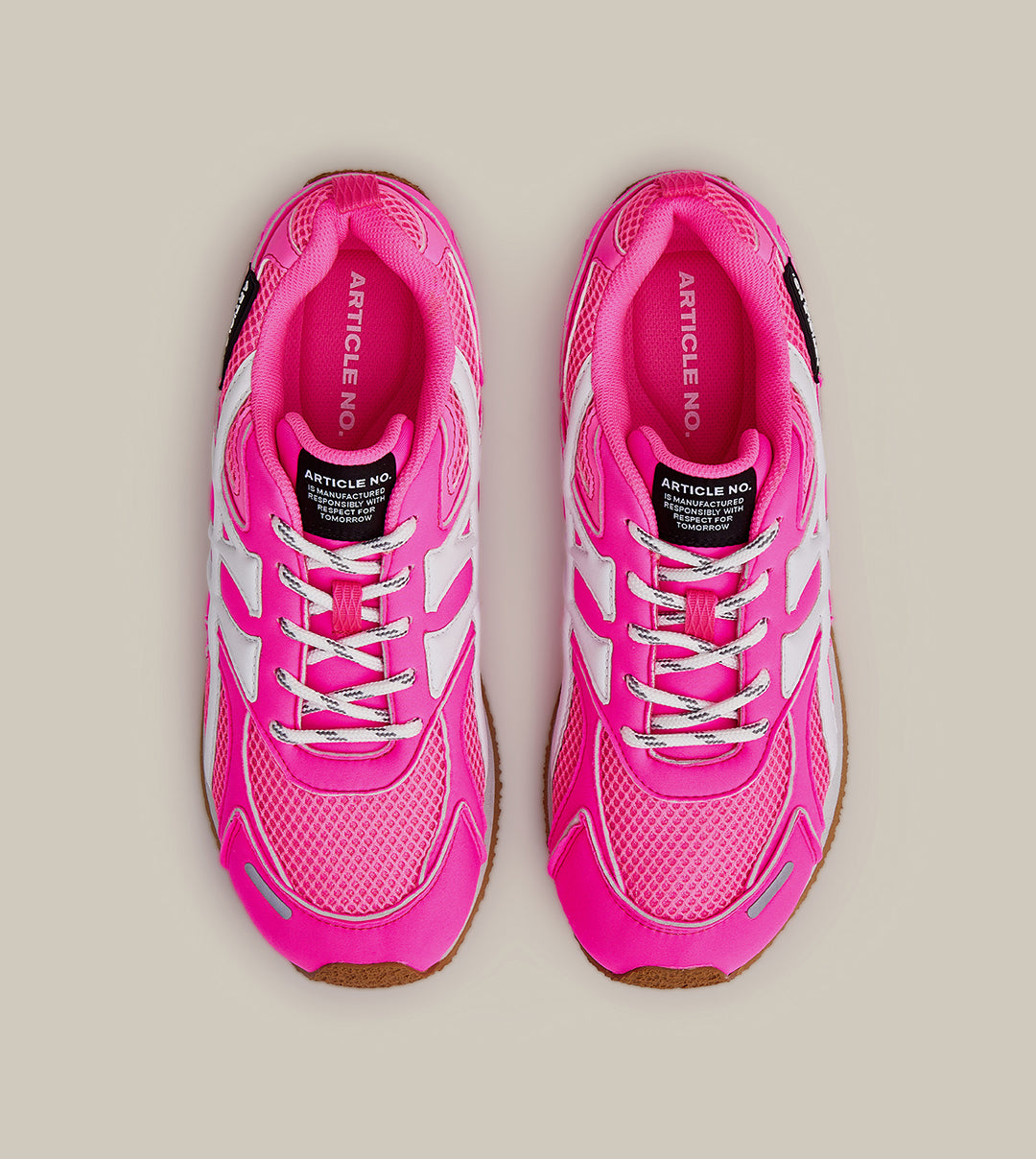 DUNE LOW-TOP NEON PINK LOGO RUNNER