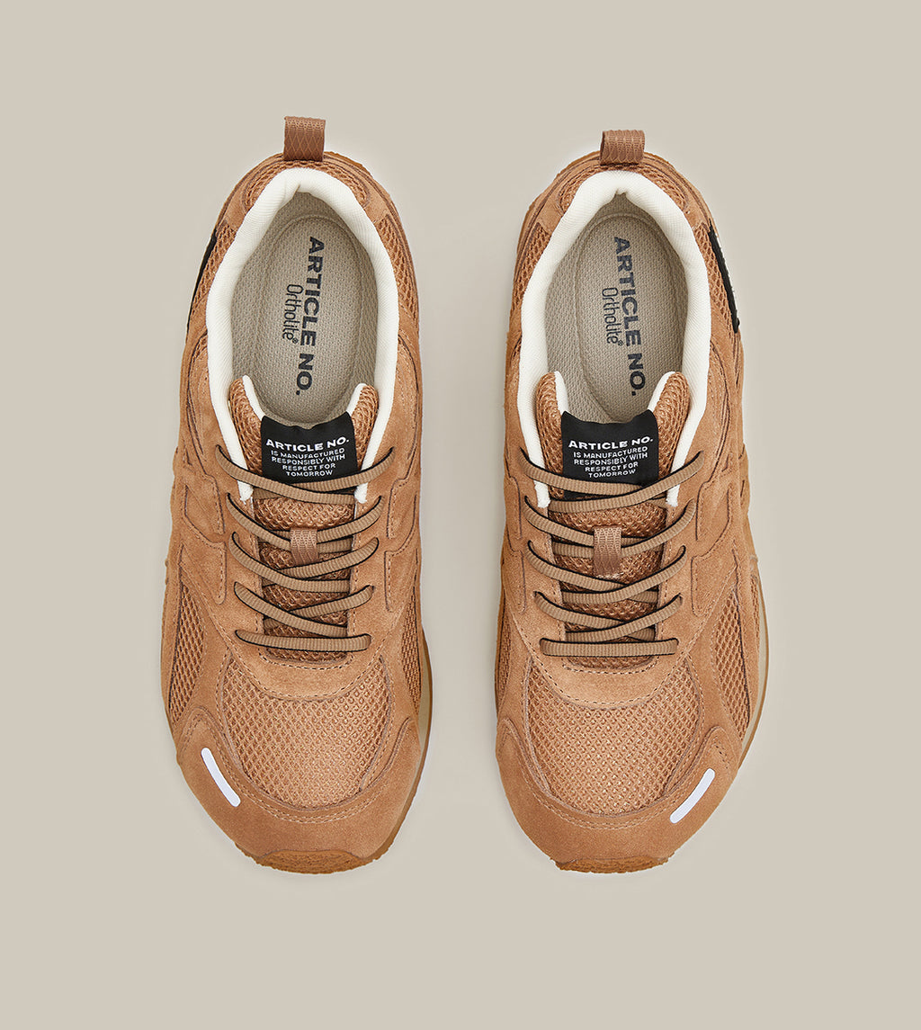 DUNE LOW-TOP BEIGE LOGO RUNNER
