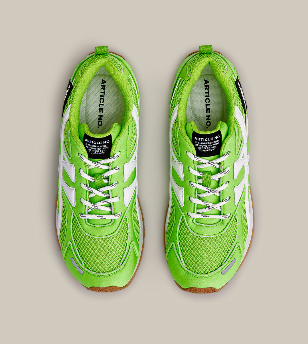 DUNE LOW-TOP NEON GREEN LOGO RUNNER