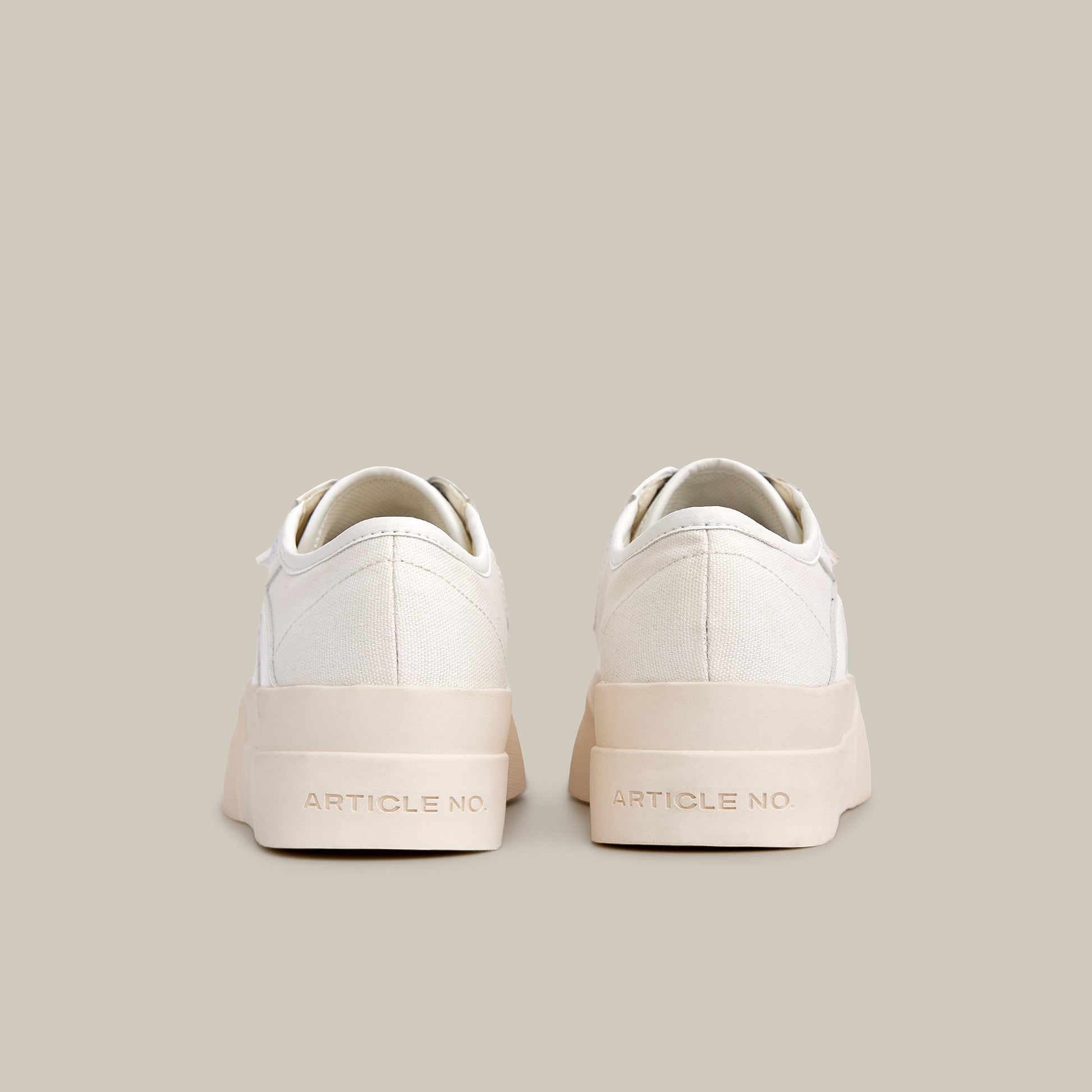 DOWNTOWN LOGO WHITE LOW-TOP SNEAKERS