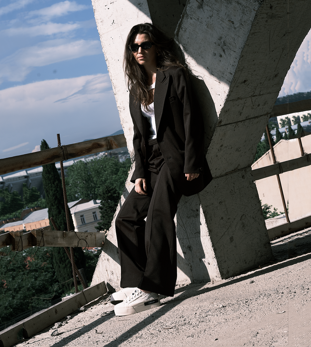 O.G. CLASSIC PATCHWORK PLATFORM WHITE SNEAKERS
