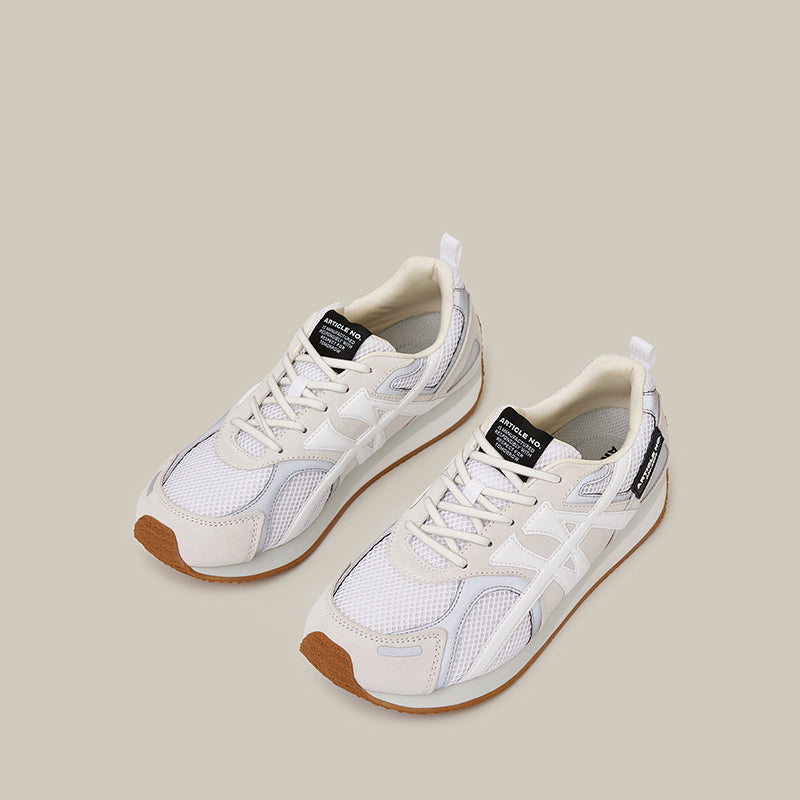 DUNE LOW-TOP WHITE LOGO RUNNER