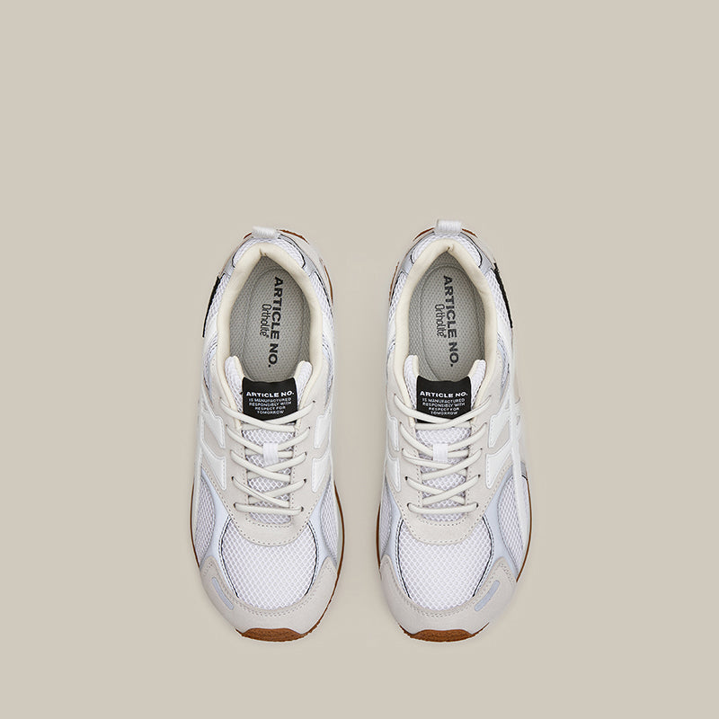DUNE LOW-TOP WHITE LOGO RUNNER