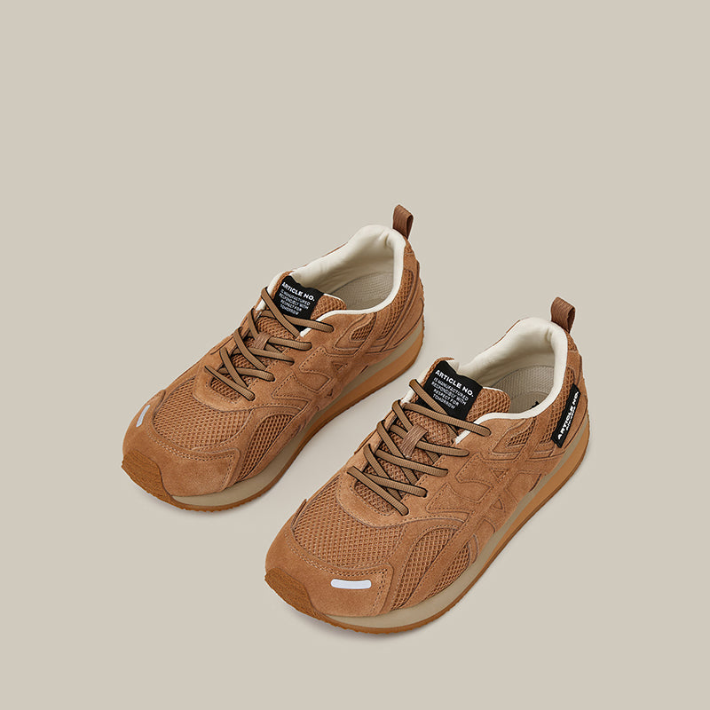 DUNE LOW-TOP BEIGE LOGO RUNNER