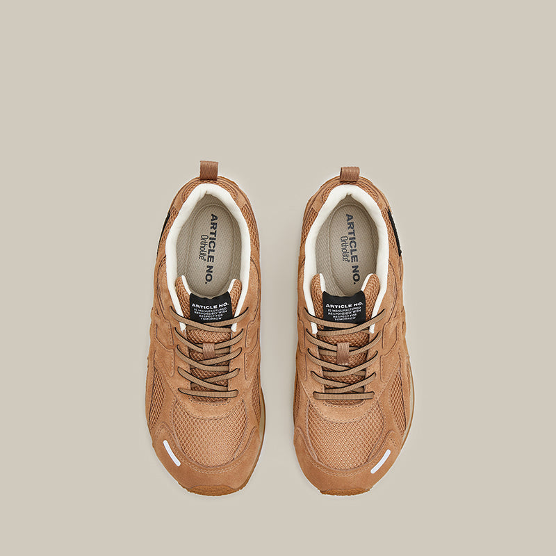 DUNE LOW-TOP BEIGE LOGO RUNNER