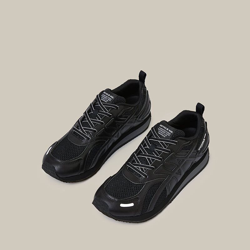 DUNE LOW-TOP BLACK LOGO RUNNER