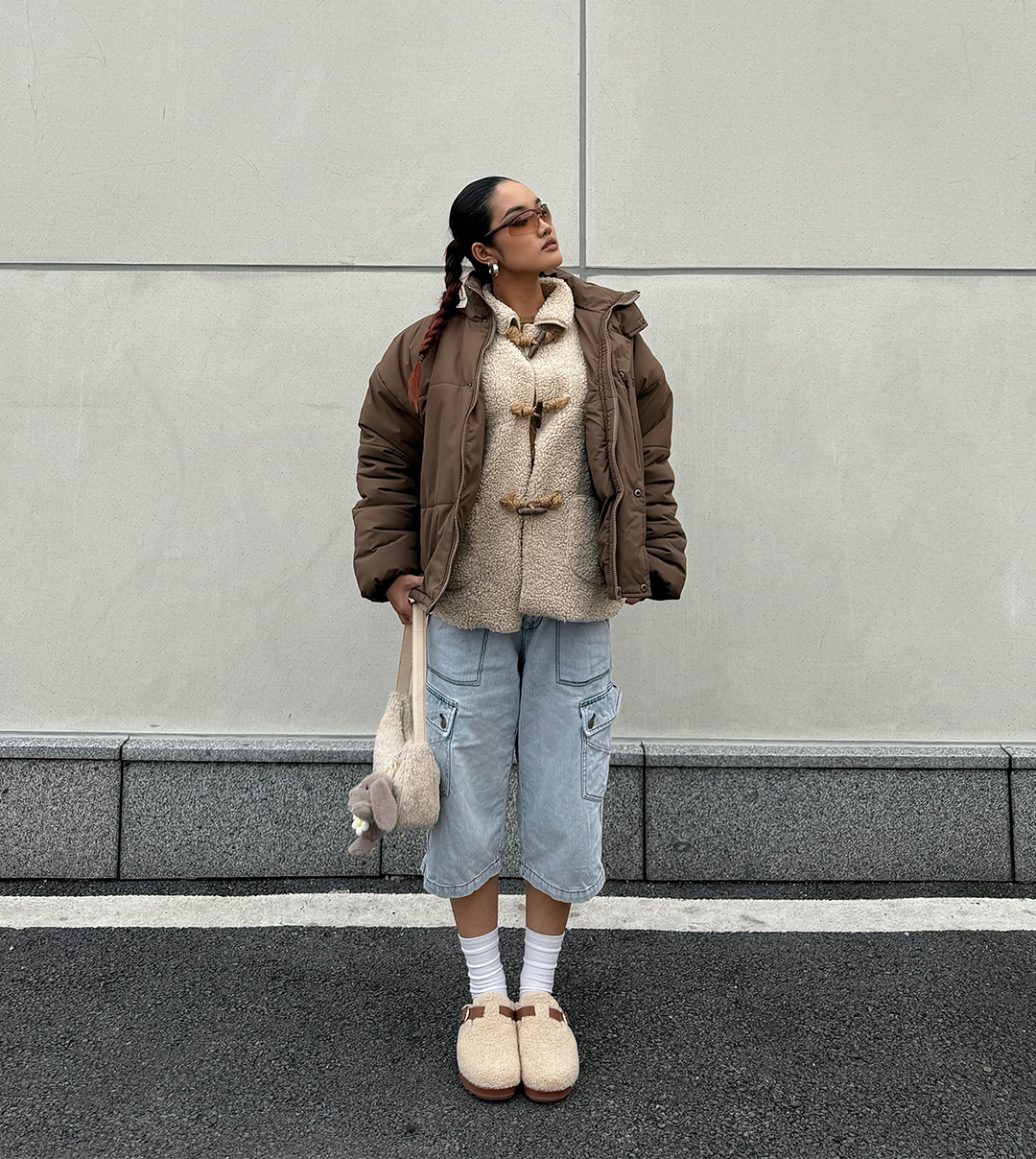 VAGABOND SHEARLING CAMEL DRIFT CLOGS
