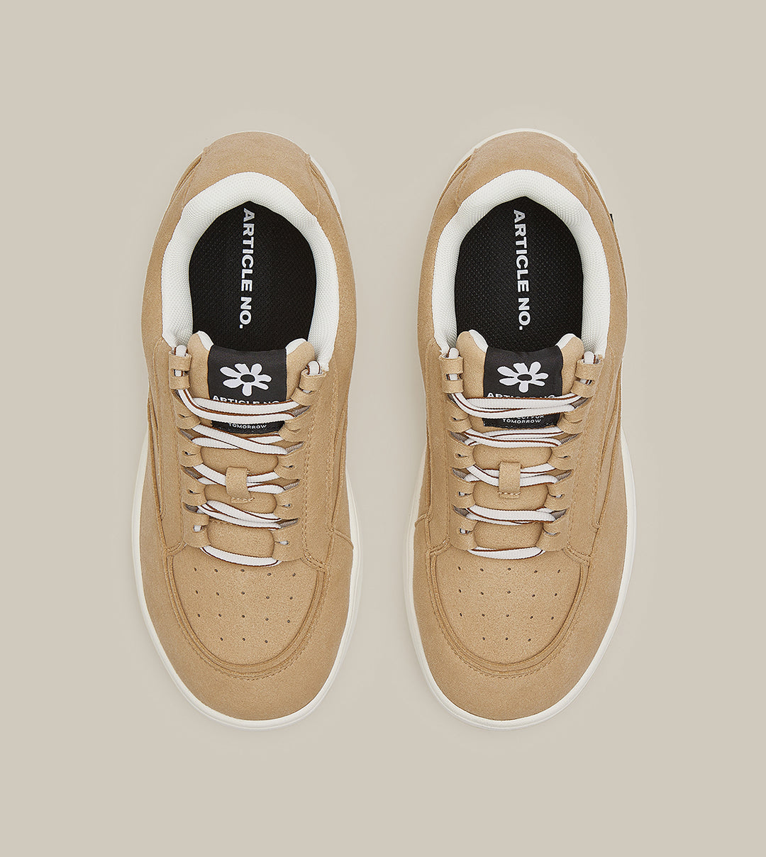 Burger Low-top Leather Skate Beige Sneakers