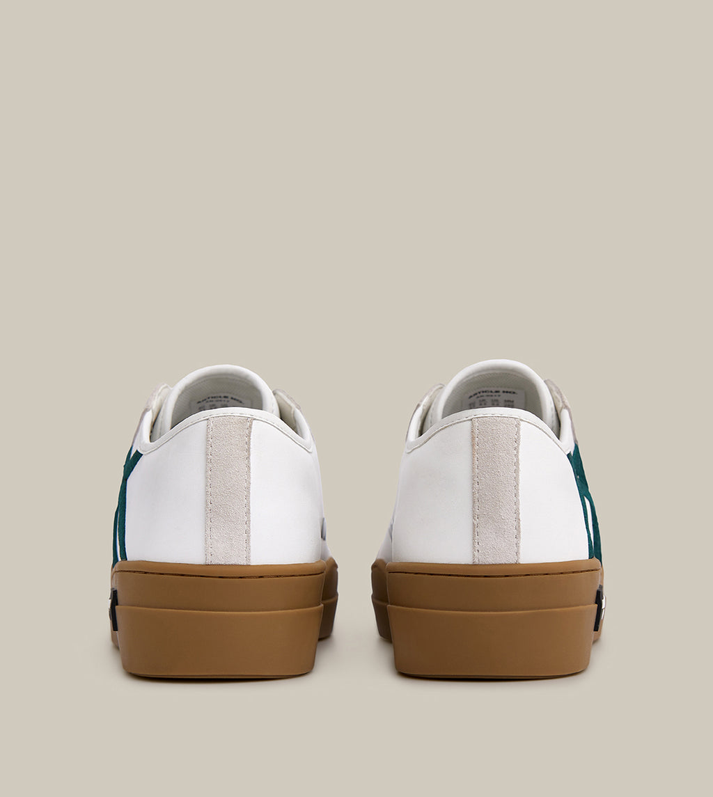 COURT SNEAKER DARK GREEN LOGO GERMAN TRAINER