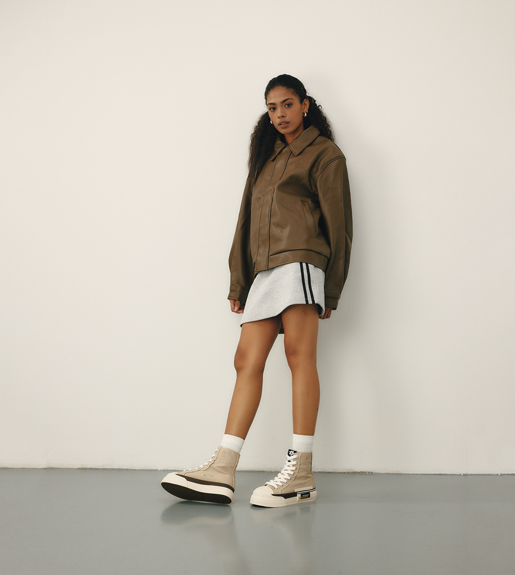O.G. CLASSIC DECONSTRUCTED CANVAS SAND SNEAKER BOOTS