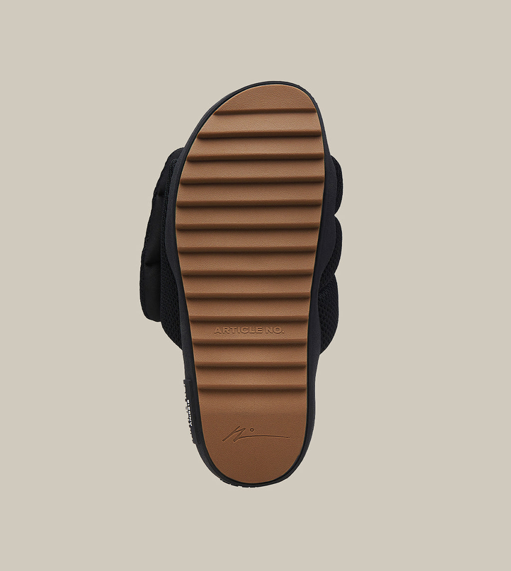 VAGABOND MESH BAND BLACK SLIDES