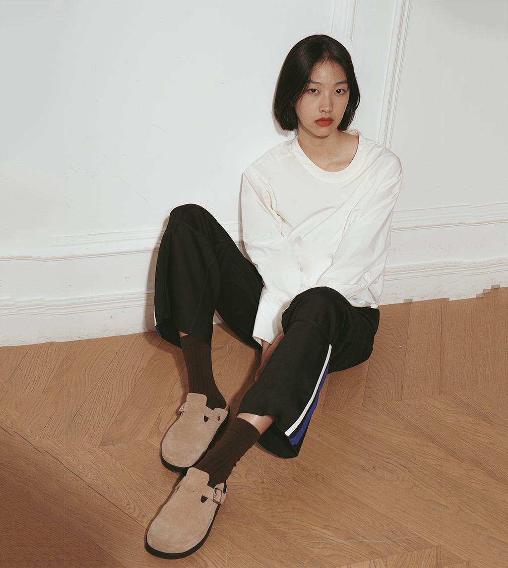 VAGABOND LEATHER BEIGE DRIFT CLOGS