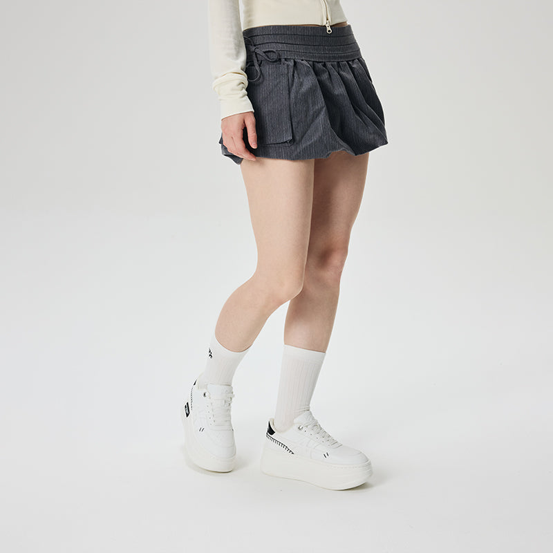 60 PLATFORMLTE WHITE AND BLACK SNEAKERS