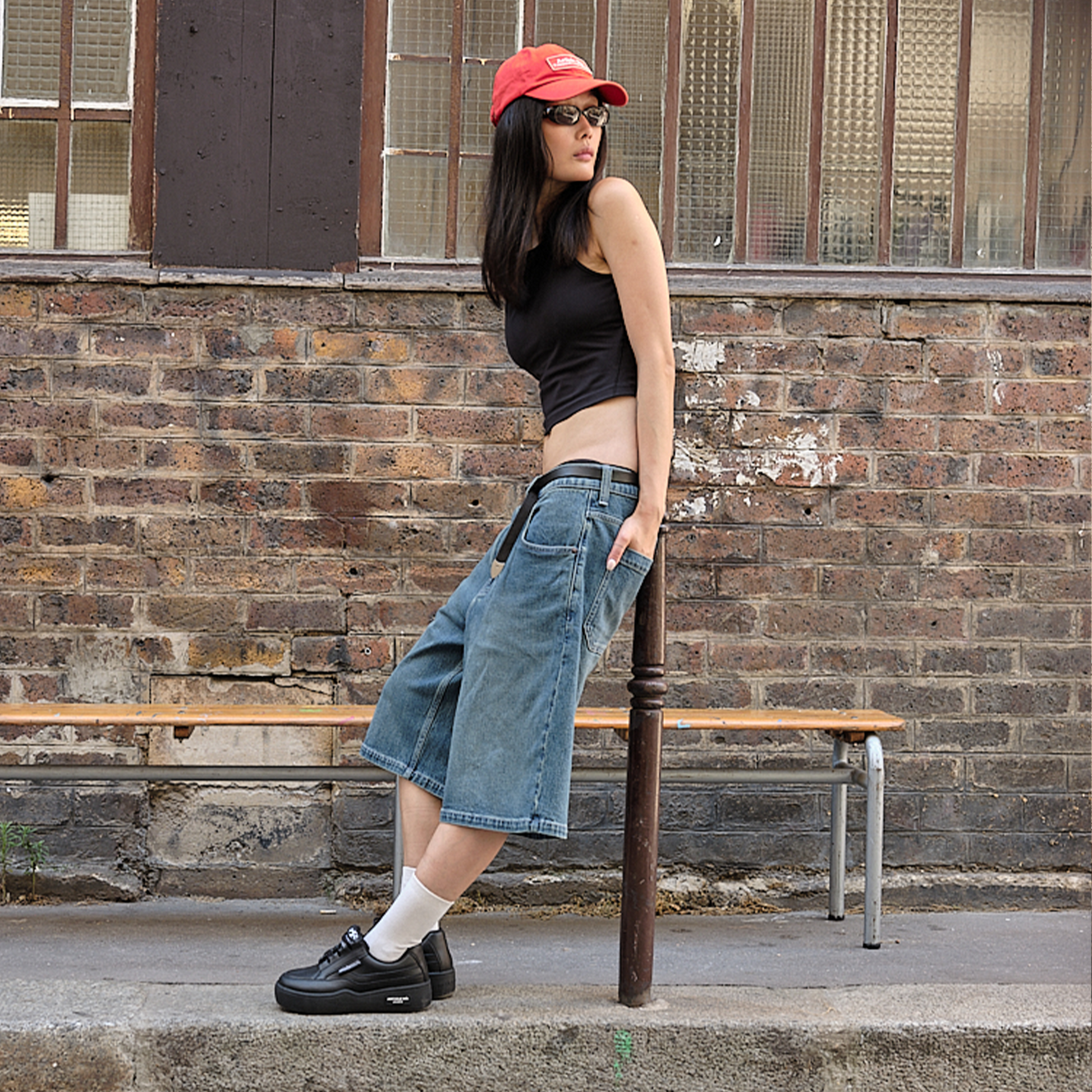 BURGER BLACK LOW-TOP SKATE