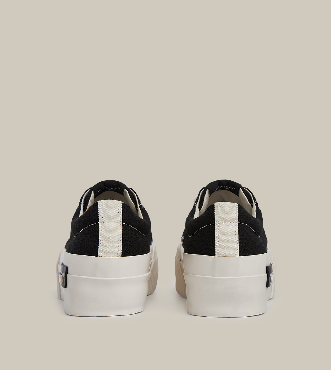 O.G. CLASSIC CANVAS PLATFORM BLACK SNEAKERS